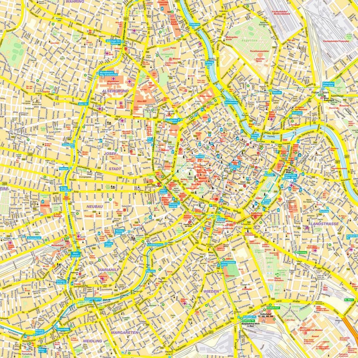 비엔나의 도시 지도