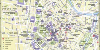 비엔나 도시 관광 지도