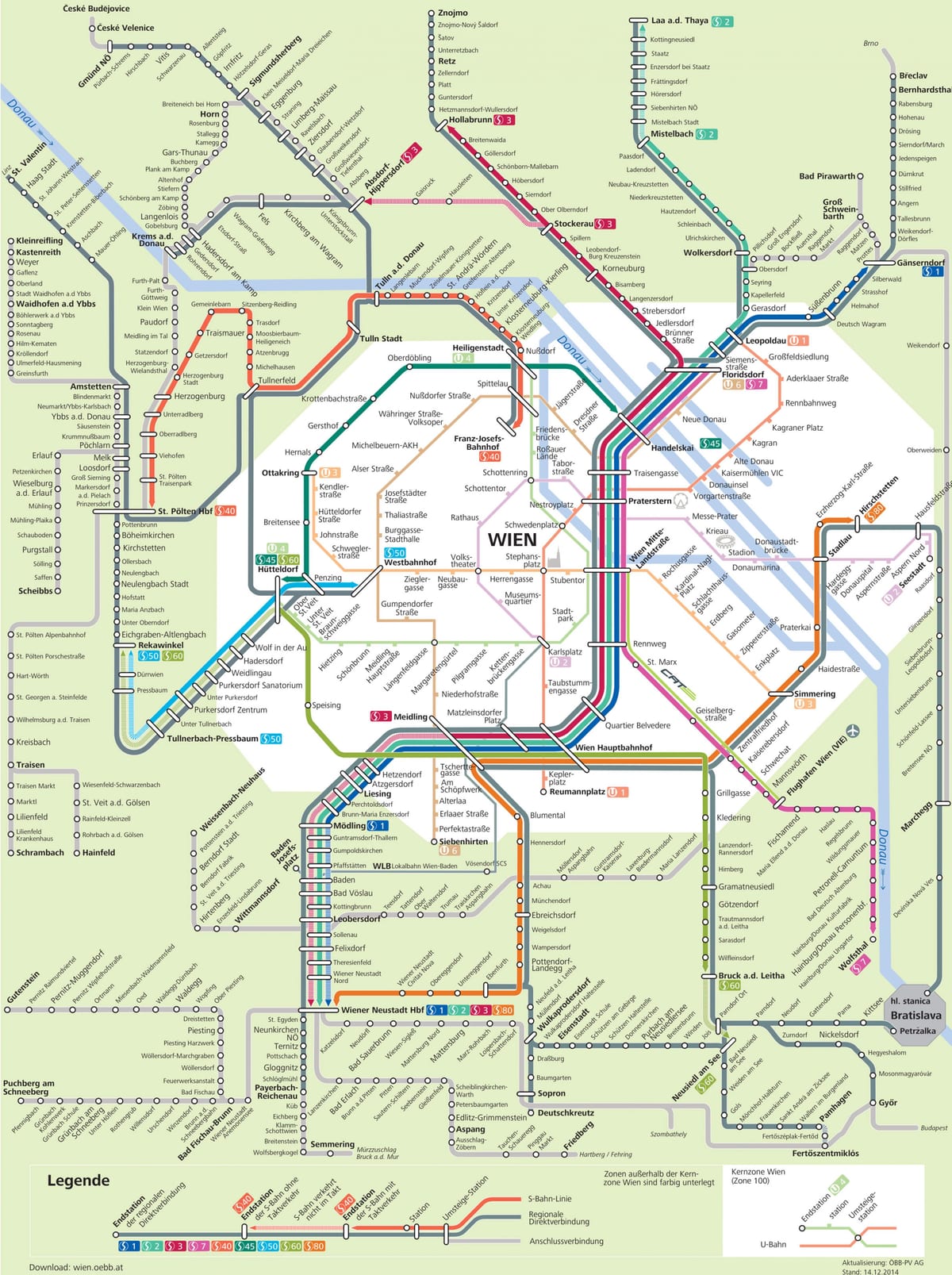 비엔나 light rail 지도