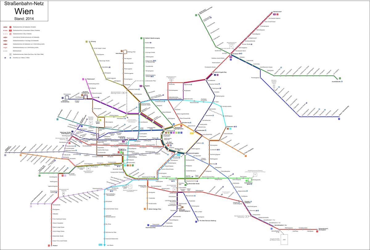 비엔나 strassenbahn 지도