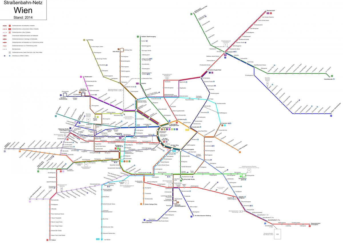 비엔나 트램 라인 d 지도