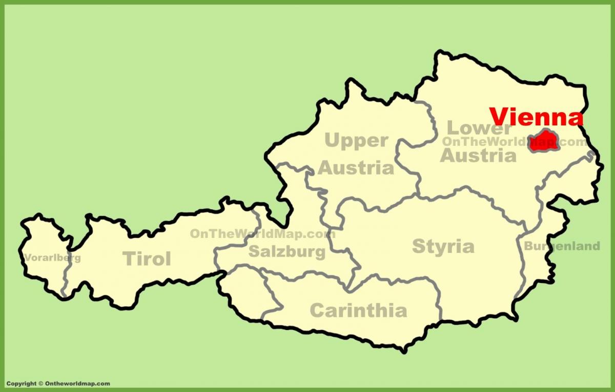 오스트리아 비엔나 지도
