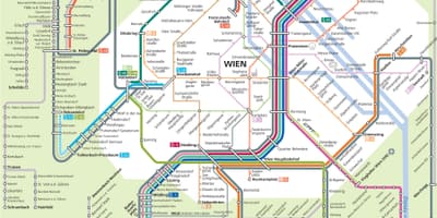 S bahn Wien 지도